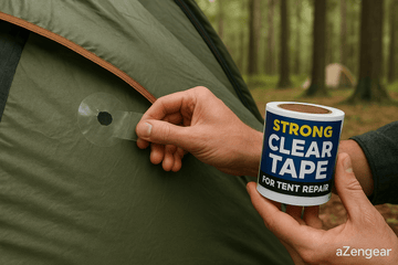 Survival Hack: How to Patch a Hole in Your Tent While Out in the Wild - aZengear (Artdriver Ltd)