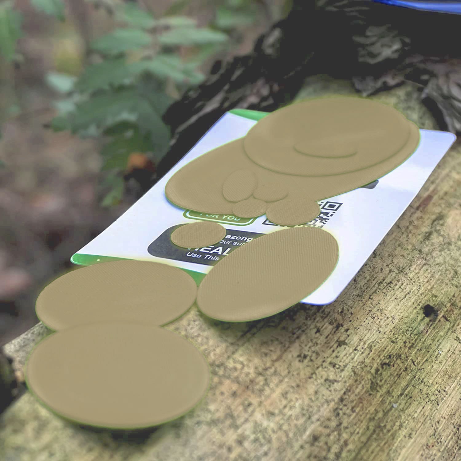 aZengear Beige Down Jacket Repair Patches | Pre-Cut, Self-Adhesive, Soft, Waterproof