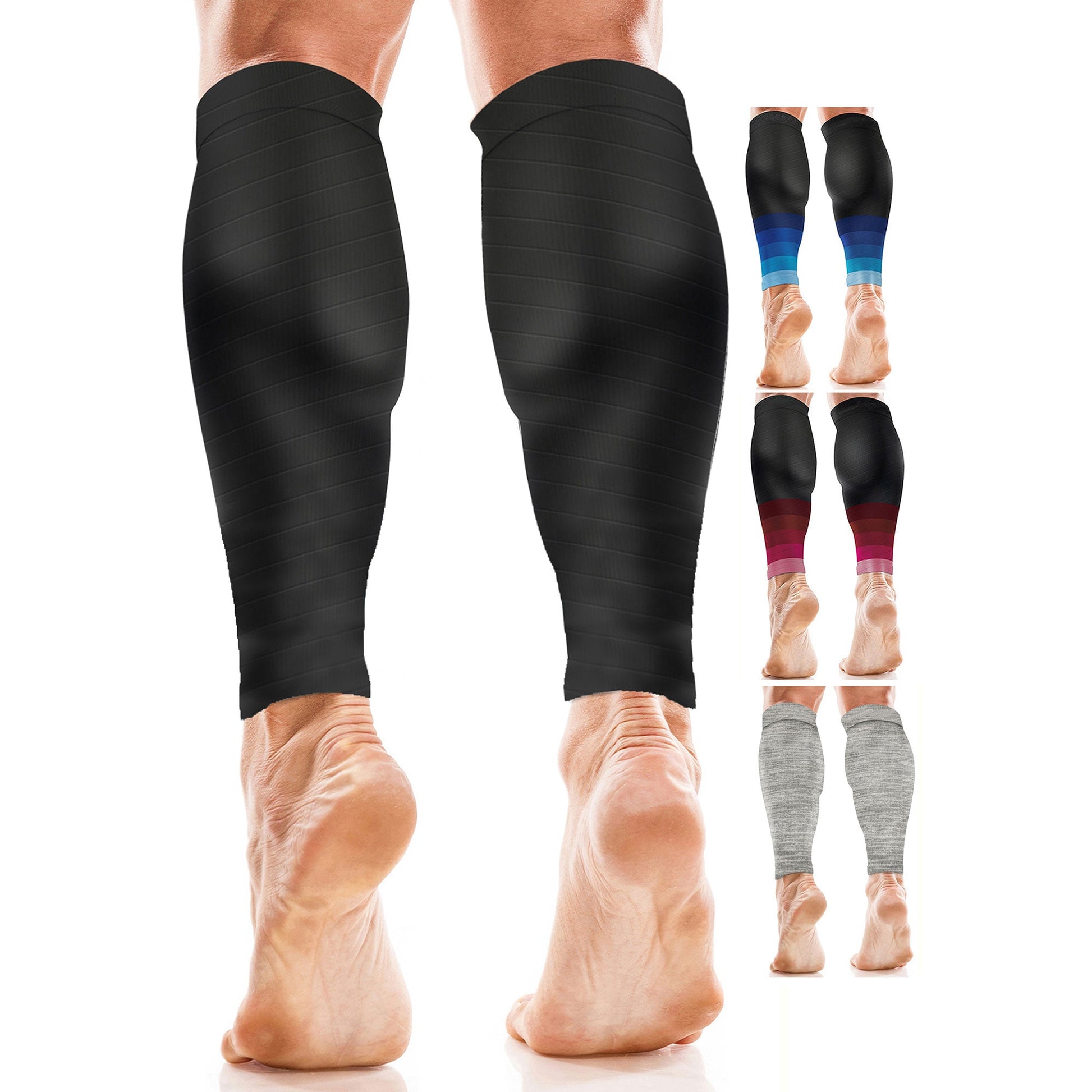 Calf Support Compression Sleeves for Shin Splints (20 - 30 mmHg / Class 2) (Pair) - aZengear (Artdriver Ltd)
