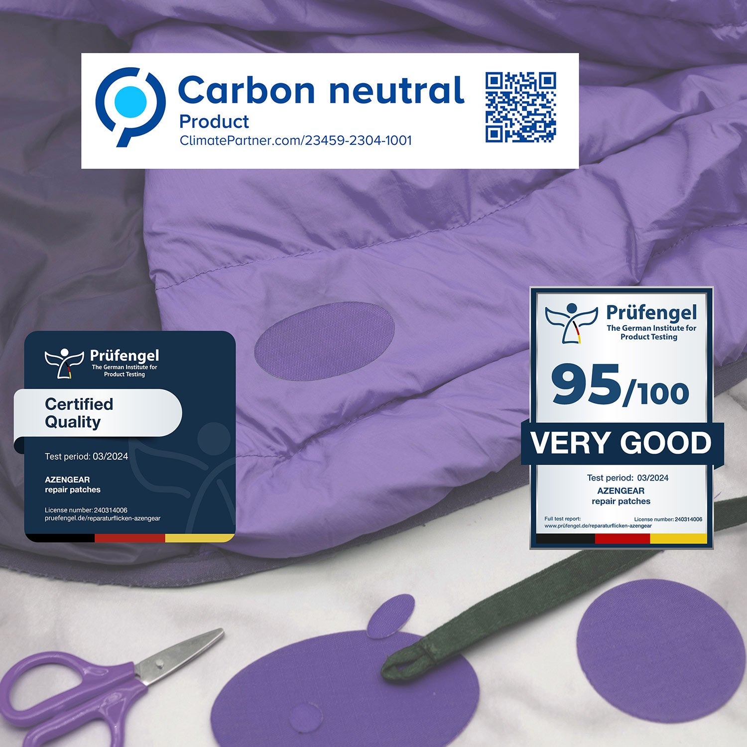 Puffer Jacket Repair Patches - Waterproof, Self - Adhesive, Tear - Cold - Heat - Resistant - aZengear (Artdriver Ltd)