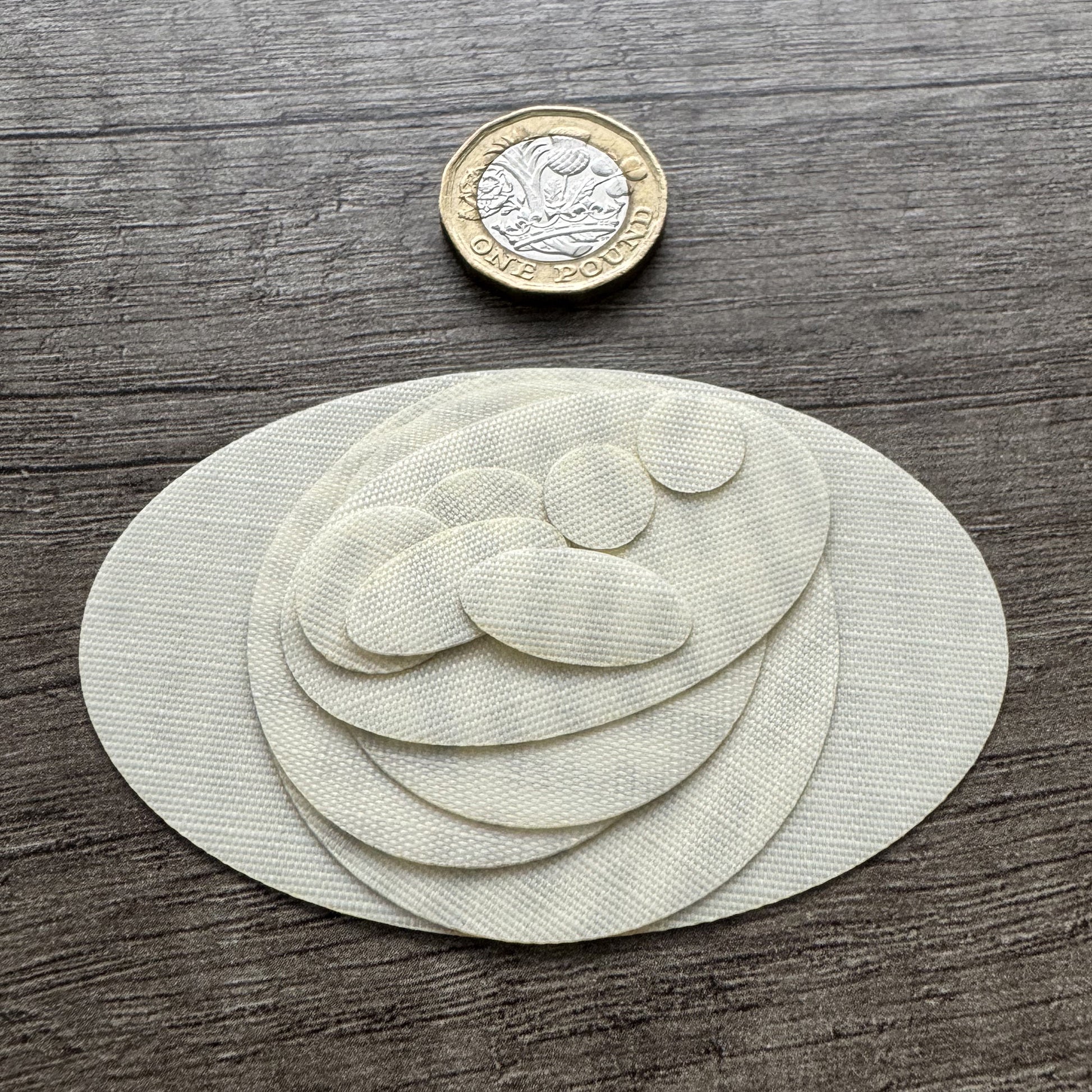 Light Beige Off White Puffer Jacket Repair Patches | Waterproof, Pre-Cut, Self-Adhesive, Tear-Resistant (11 Pieces)