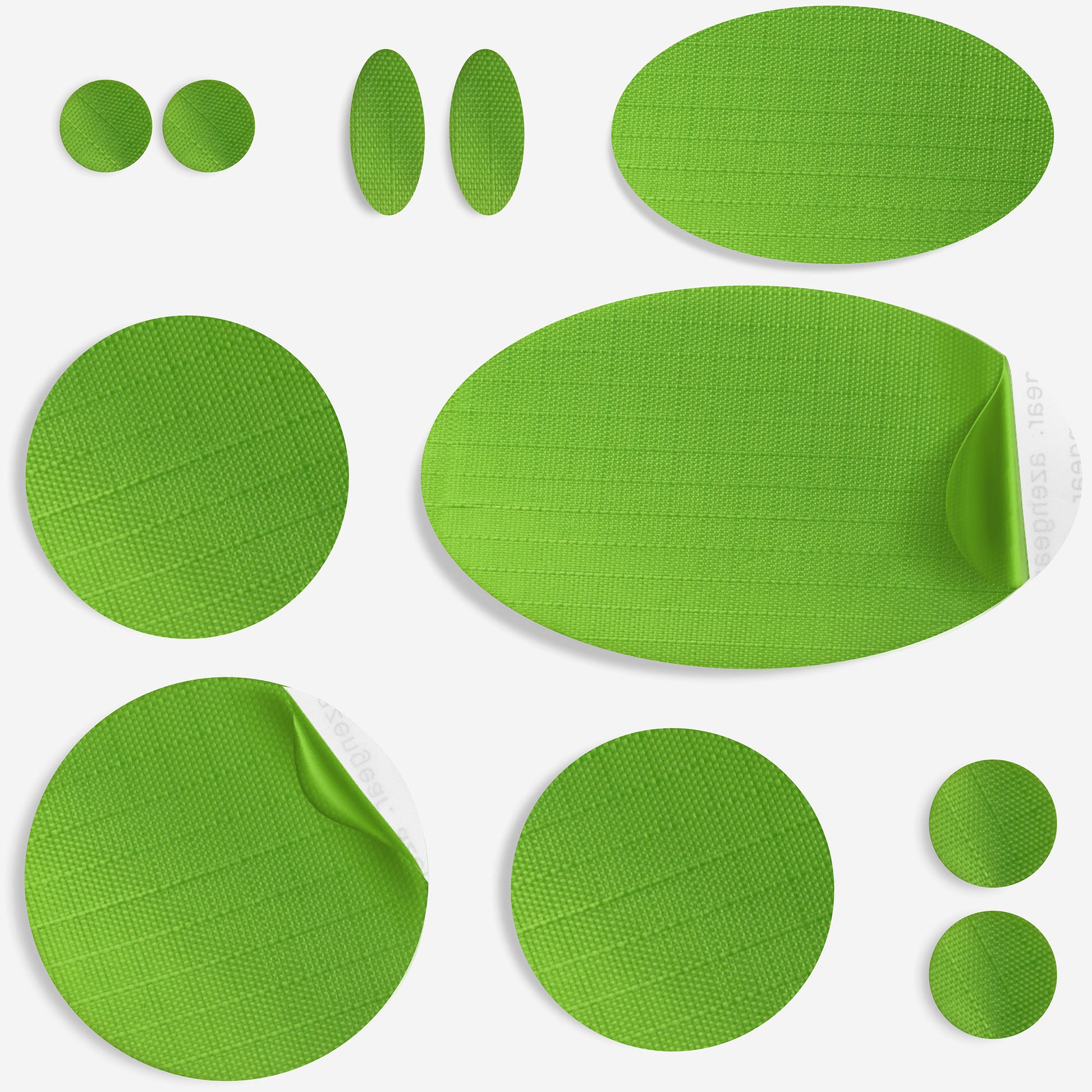 Green Puffer Jacket Repair Patches | Waterproof, Pre-Cut, Self-Adhesive, Tear-Resistant (11 Pieces)