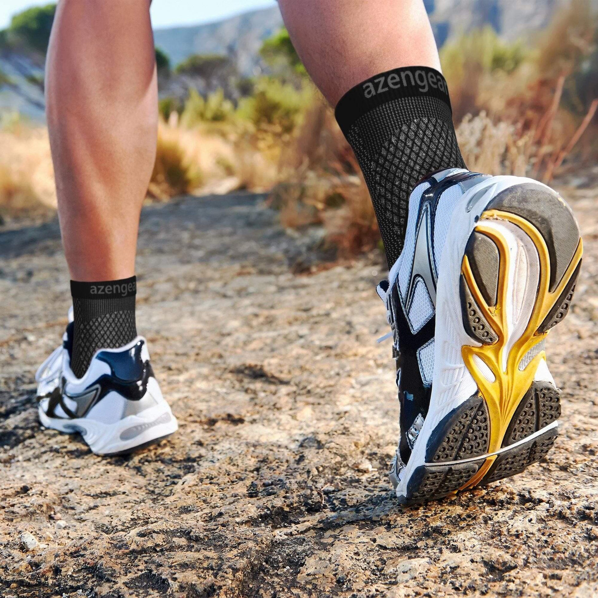 Ankle Support and Plantar Fasciitis Socks (2 Pairs) - aZengear