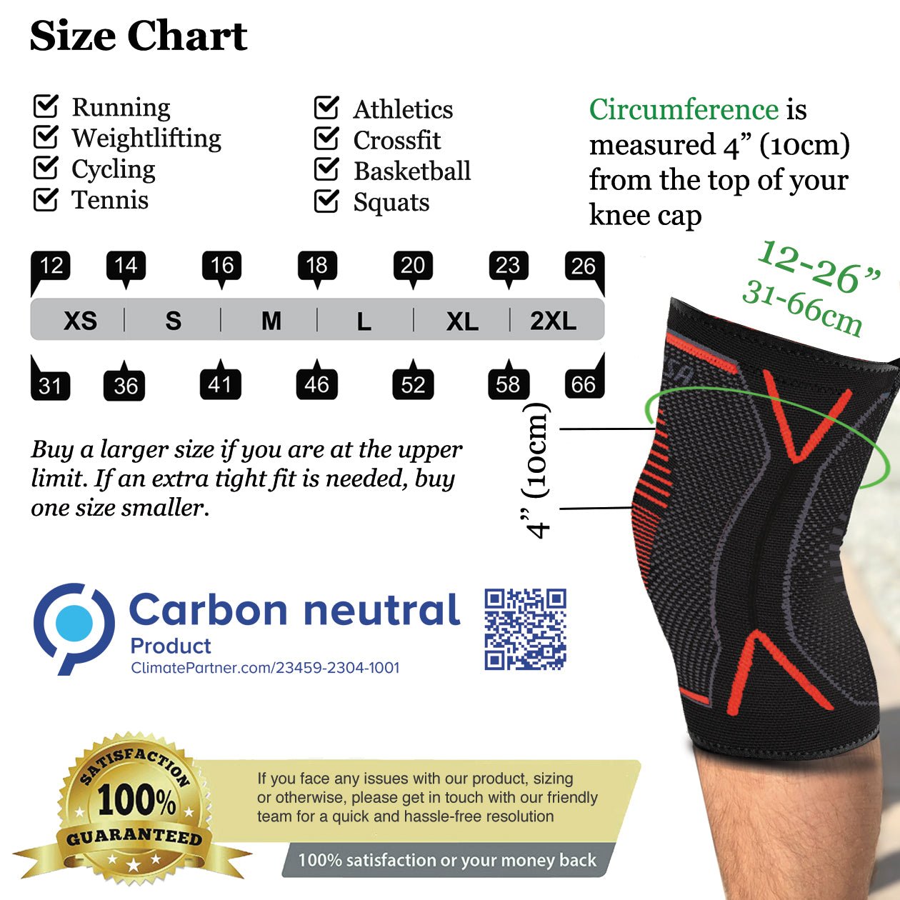 Knee Compression Support Brace (Pair) - aZengear