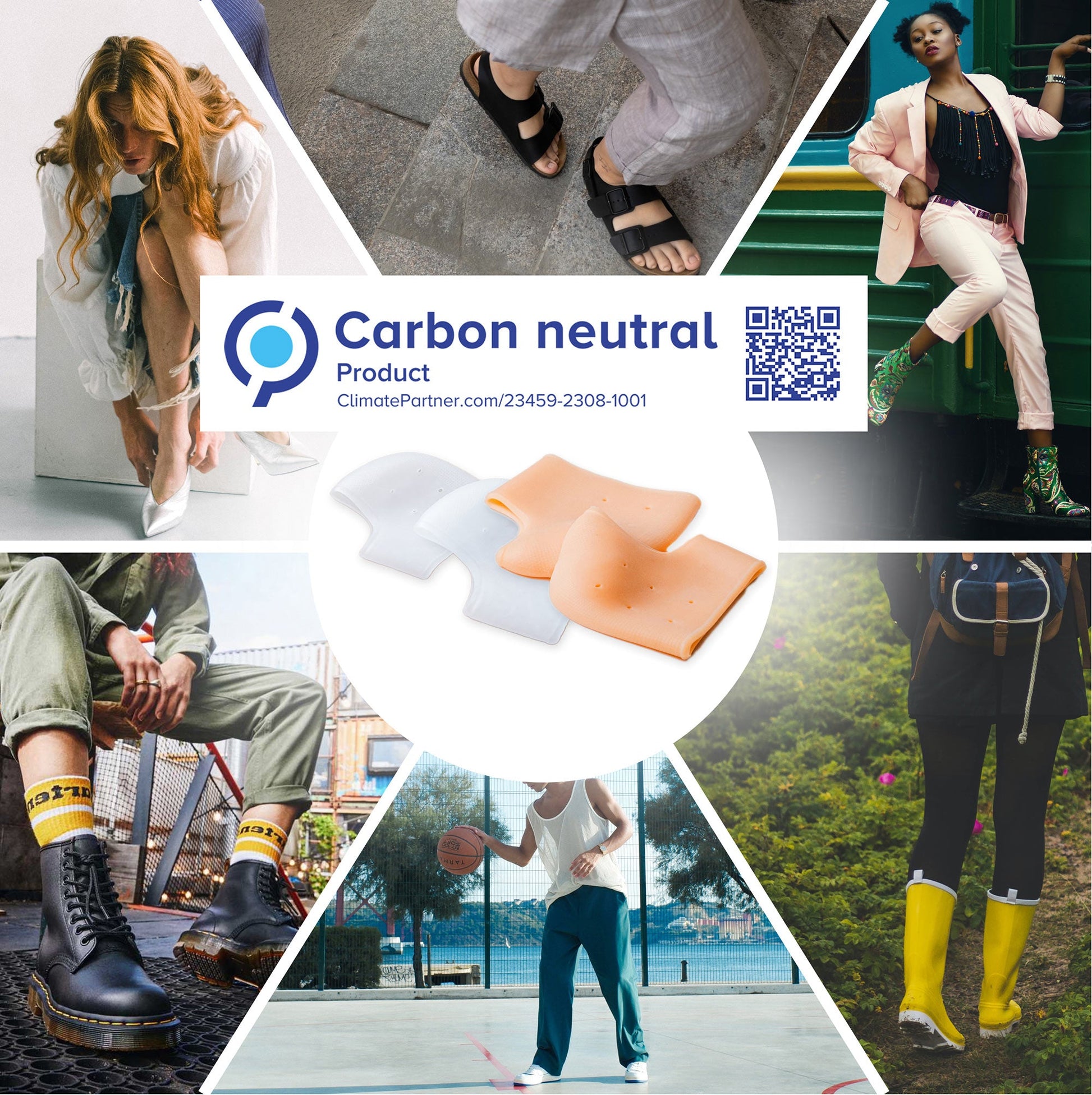 Silicone Heel Protectors (2 Pairs) to Prevent Blisters and Cracked Heels - aZengear