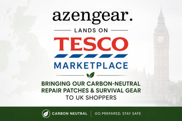 aZengear Lands on Tesco Marketplace - Bringing Its Carbon-Neutral Repair Patches and Survival Gear to UK Shoppers - aZengear