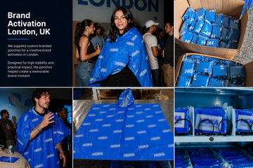 How We Delivered 5,000 Custom Foil Ponchos for a London Brand Activation