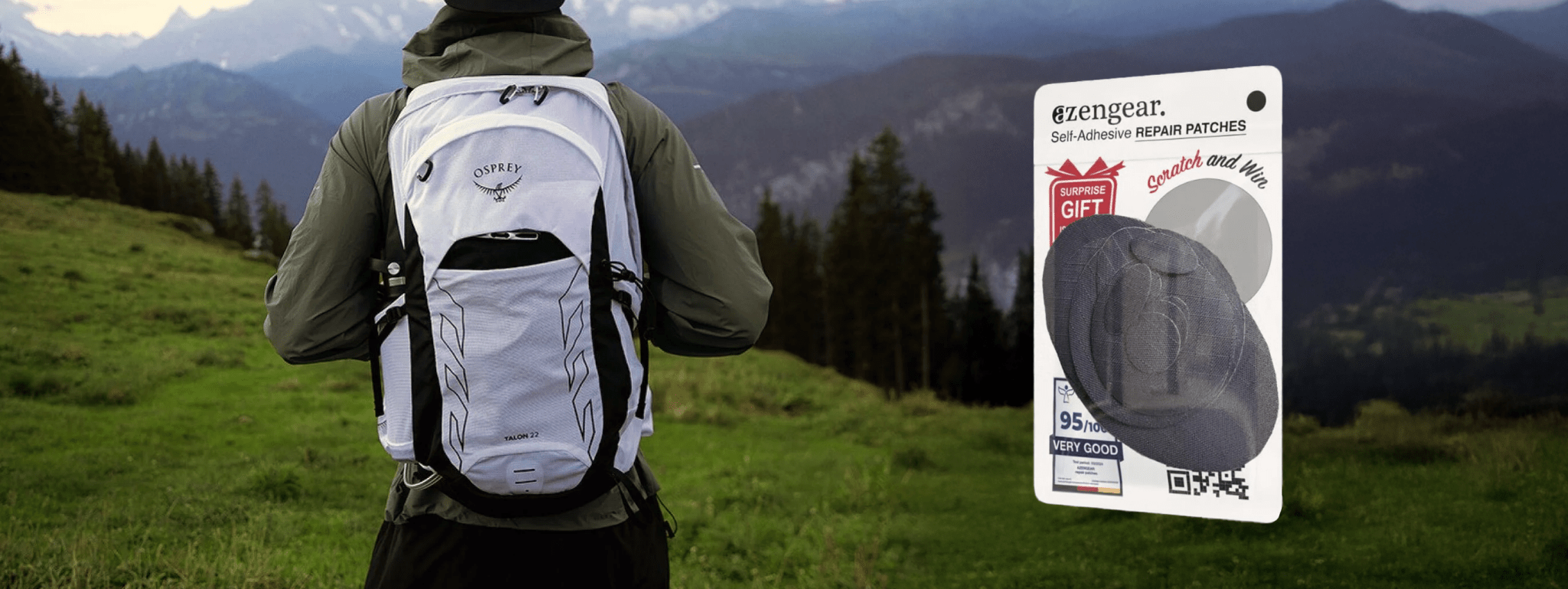 Fixing Tears on Osprey Hiking Backpacks with aZengear Repair Patches - aZengear (Artdriver Ltd)