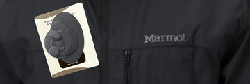 Marmot jacket repaired with azengear patches