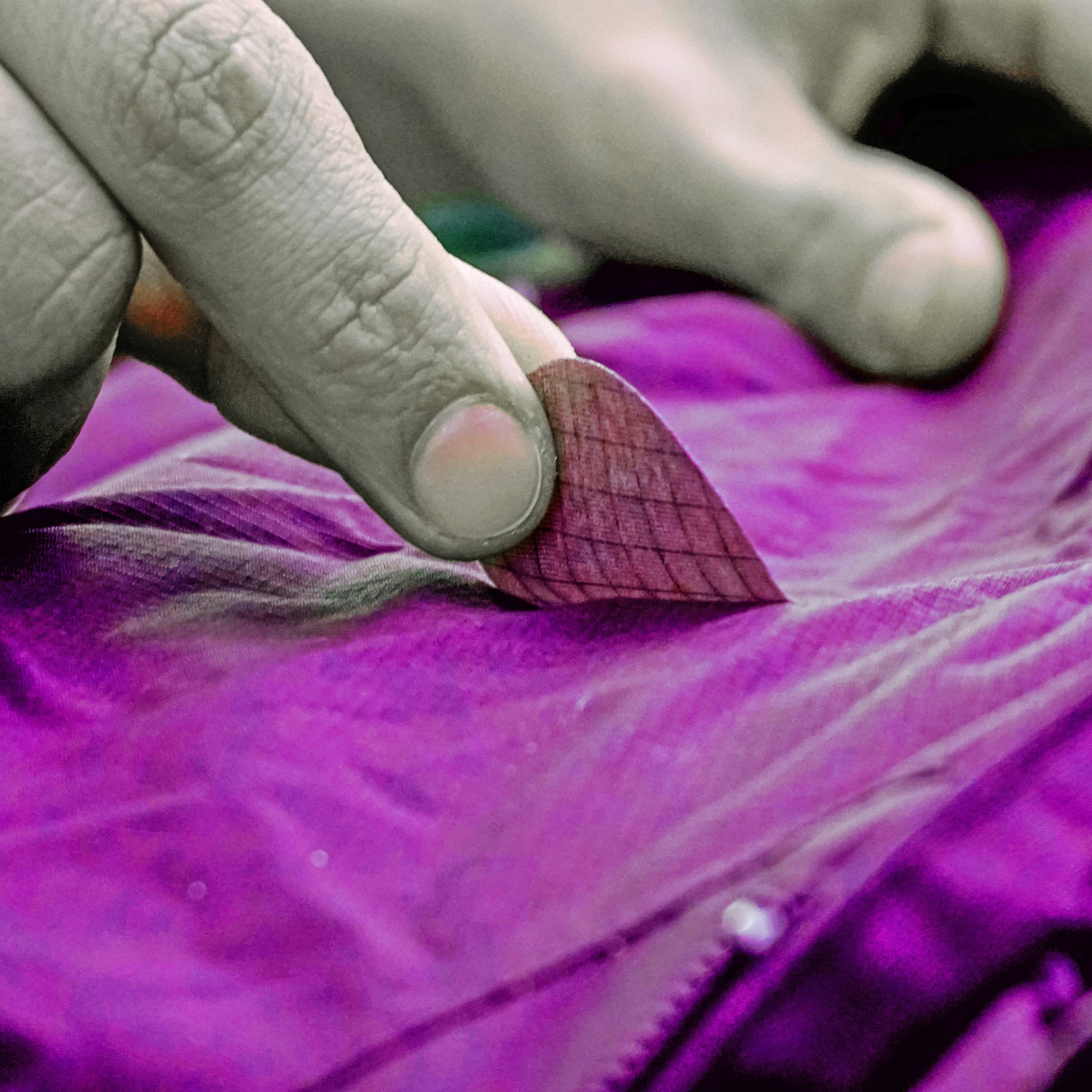 aZengear Dark Purple Down Jacket Repair Patches | Pre-Cut, Self-Adhesive, Soft, Waterproof
