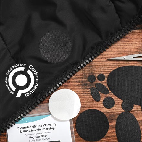 Down Jacket Repair Patches | Pre-Cut, Self-Adhesive, Soft, Waterproof, Tear-Resistant Rip-Stop Nylon Fabric to Fix Holes In Clothing, Sleeping Bags, Ski Pants