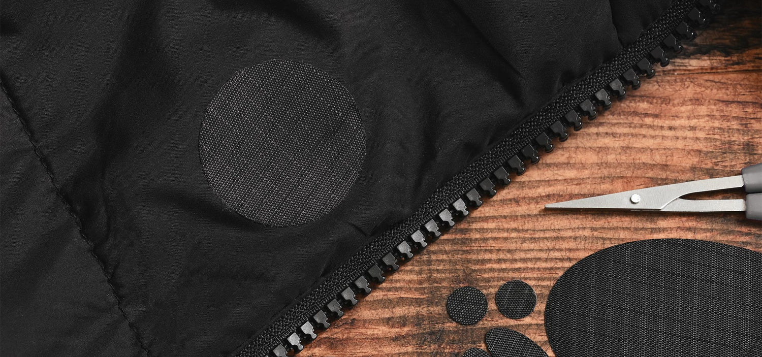 DJR Down Jacket Repair Patches Black (Self-Adhesive)