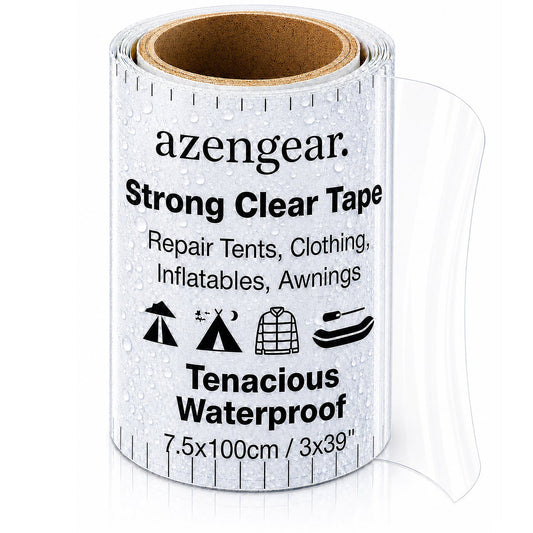 Clear Tenacious Waterproof Tape for Tents, Jackets, Inflatables, PVC - aZengear