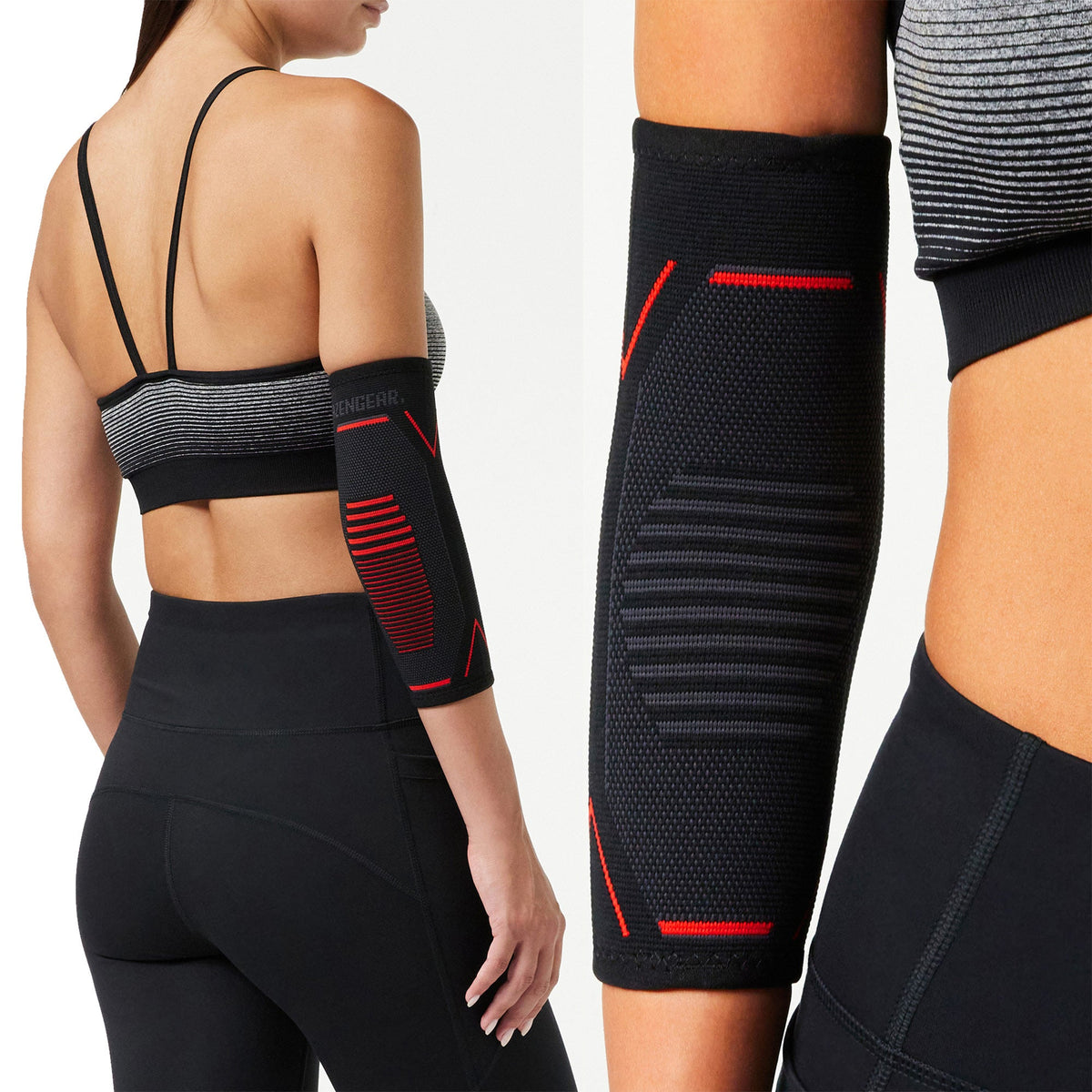 Elbow Support Brace (2 Pack) for Men and Women, Tennis and Golfers - aZengear