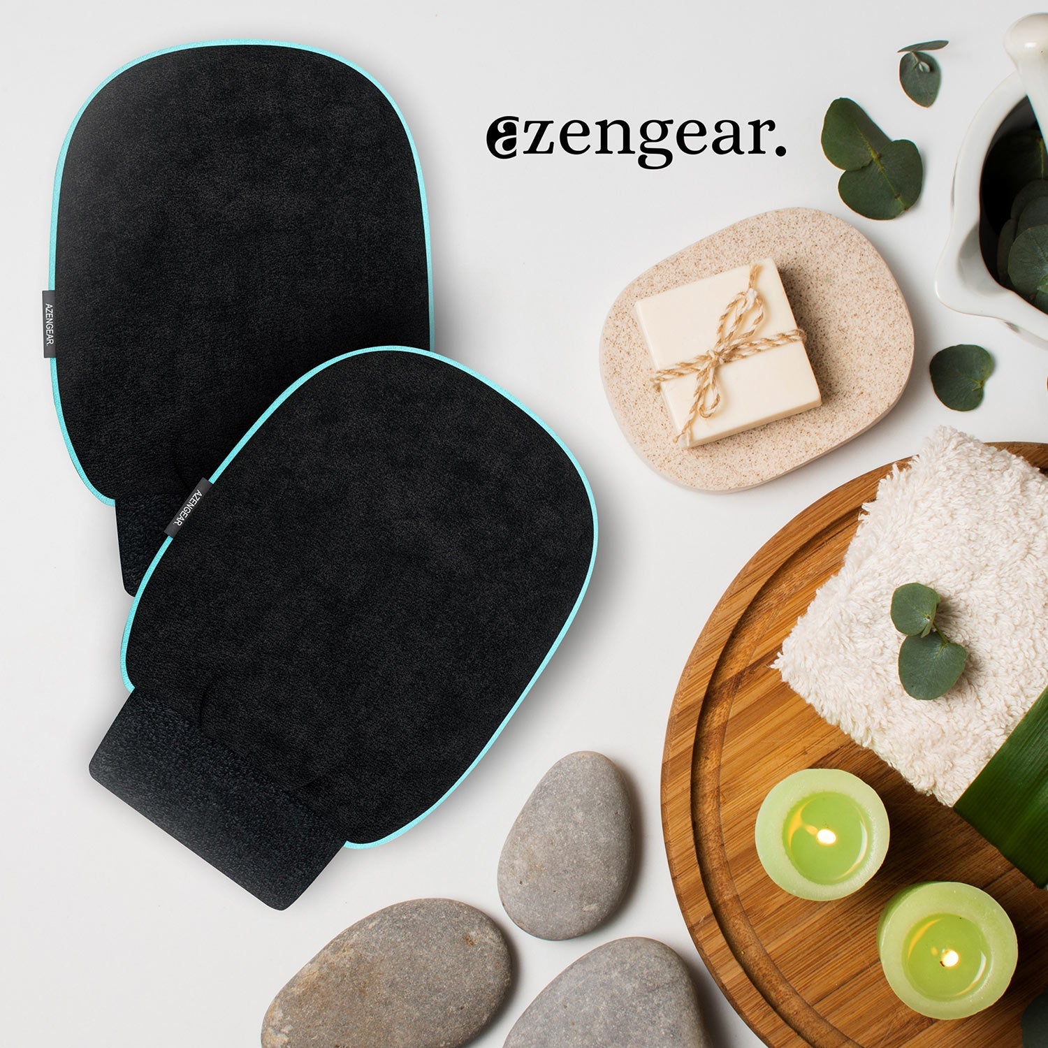 Exfoliating Bath Glove (Pair) - aZengear