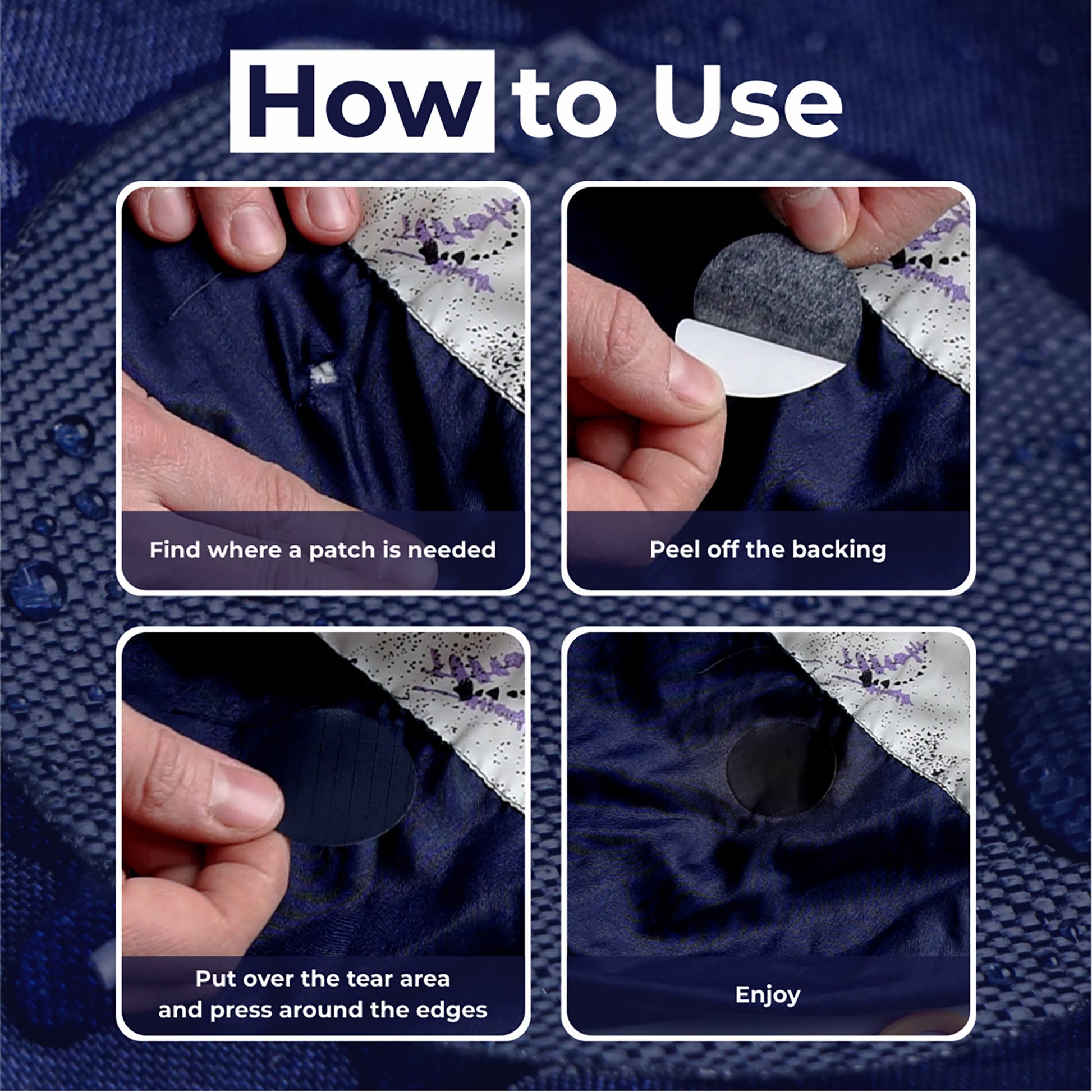 Waterproof, Tear-Resistant Rip-Stop Nylon Fabric to Fix Holes in Clothing, Sleeping Bags, Ski Pants