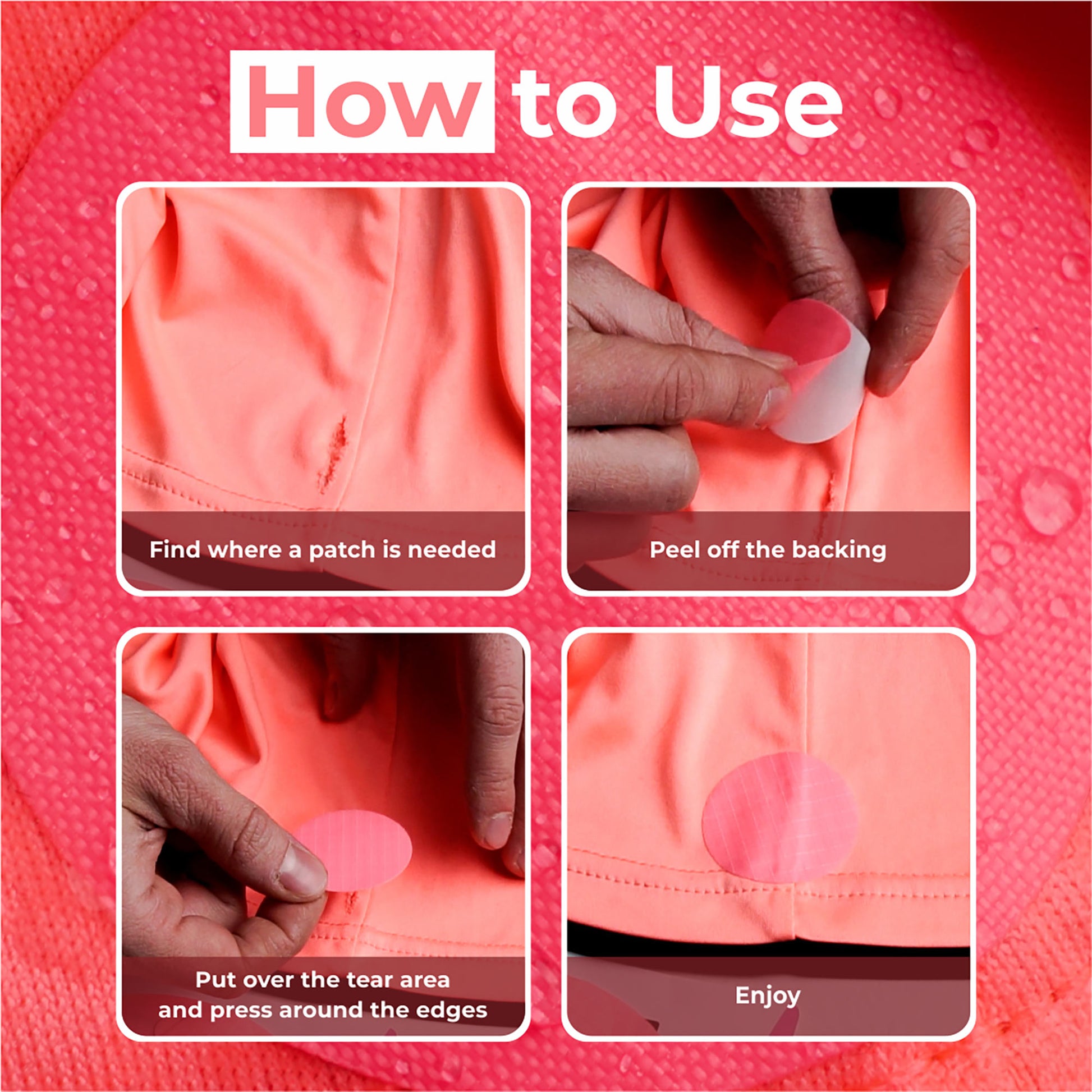 aZengear Down Jacket Repair Patches | Pre-Cut, Self-Adhesive