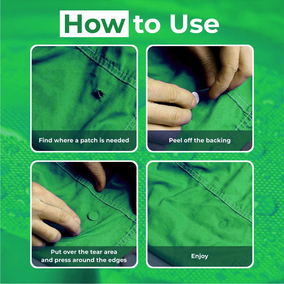 Jacket Repair Patches - Waterproof, Self - Adhesive, Tear - Cold - Heat - Resistant - aZengear