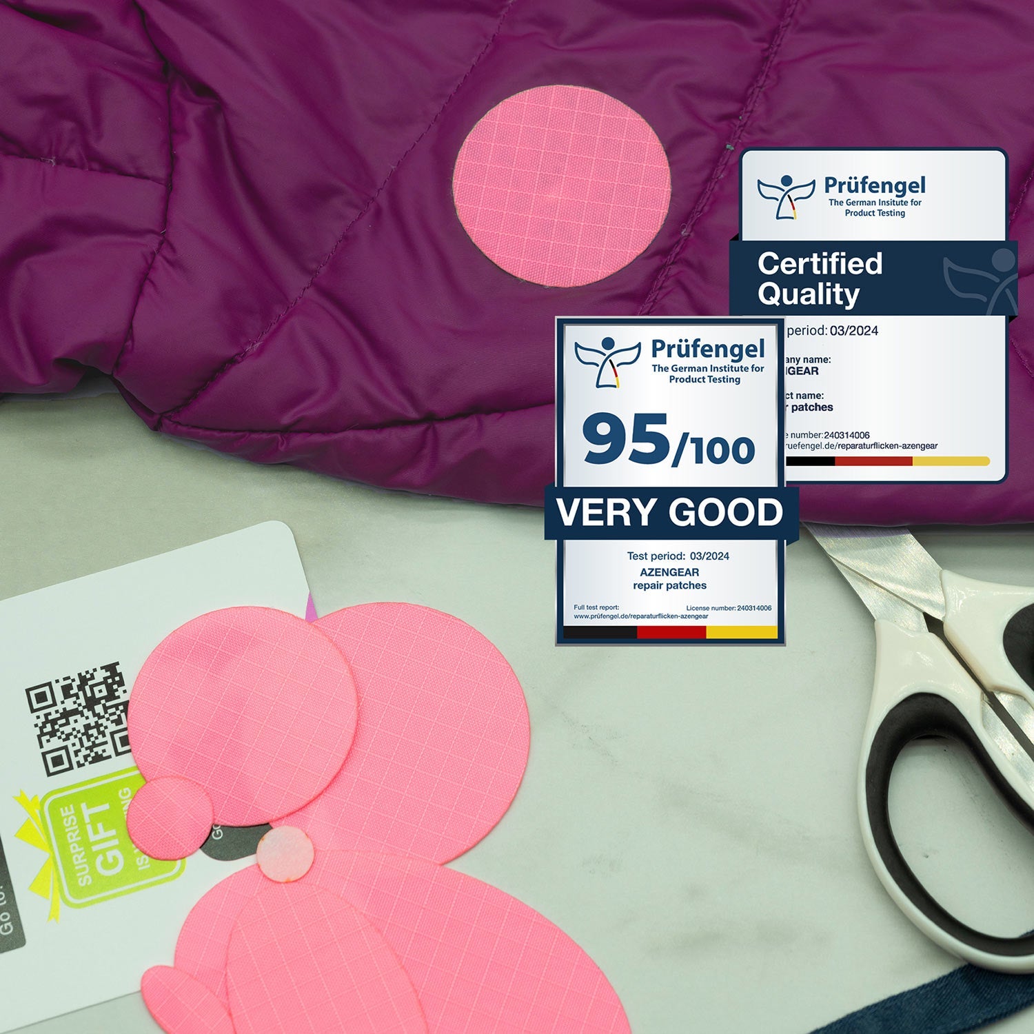 Jacket Repair Patches - Waterproof, Self - Adhesive, Tear - Cold - Heat - Resistant - aZengear