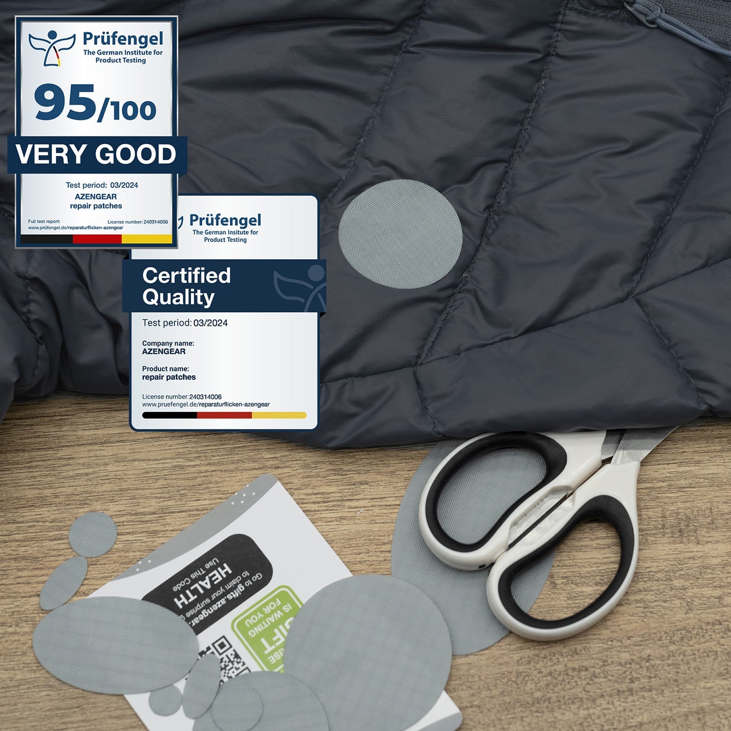 Jacket Repair Patches - Waterproof, Self - Adhesive, Tear - Cold - Heat - Resistant - aZengear