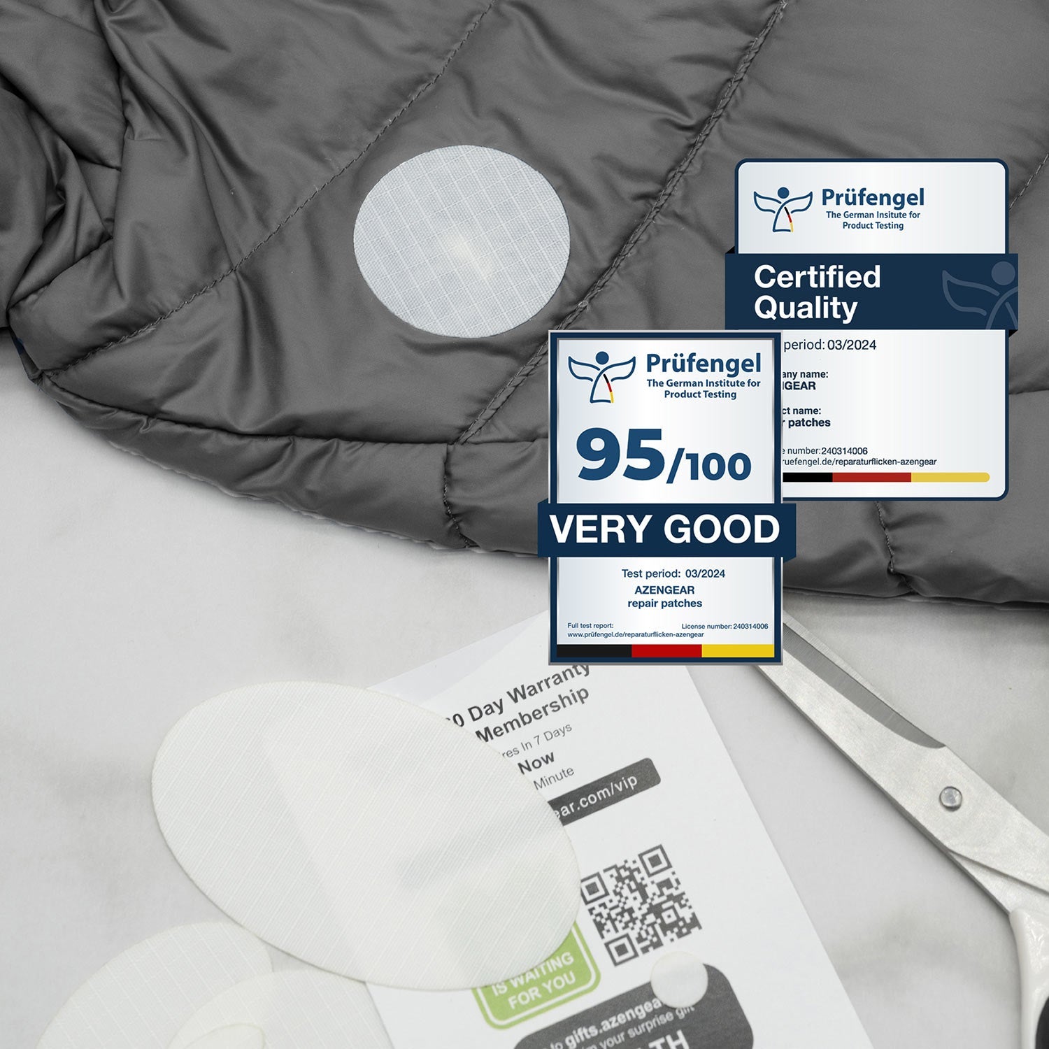 Jacket Repair Patches - Waterproof, Self - Adhesive, Tear - Cold - Heat - Resistant - aZengear