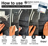 Self-Adhesive Puffer Jacket Repair Patches (30+ Colours) — Black