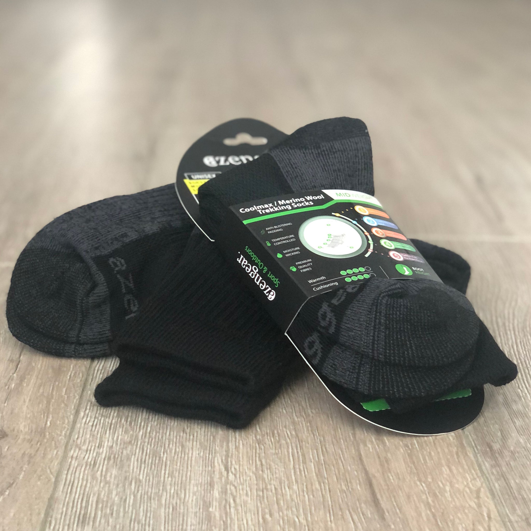 Coolmax functional socks for boots