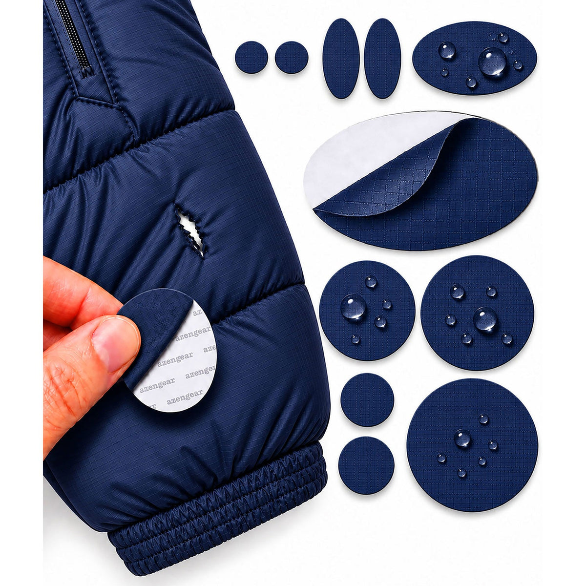 Self-Adhesive Puffer Jacket Repair Patches (30+ Colours) - aZengear