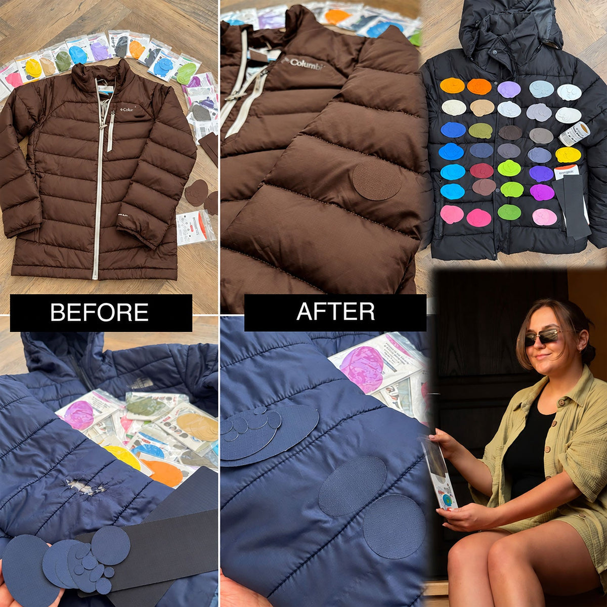 Self-Adhesive Puffer Jacket Repair Patches (30+ Colours) - aZengear