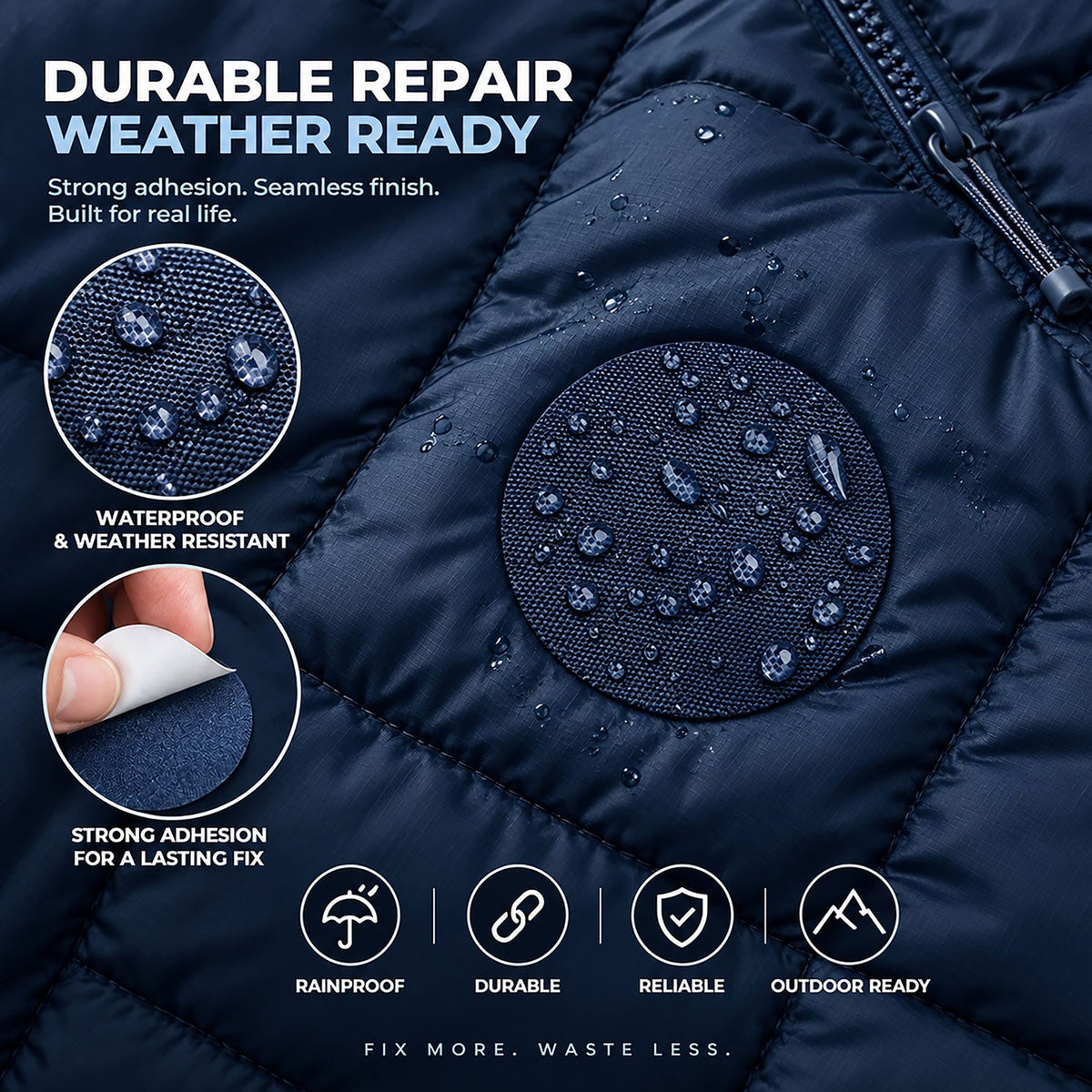 Self-Adhesive Puffer Jacket Repair Patches (30+ Colours) - aZengear
