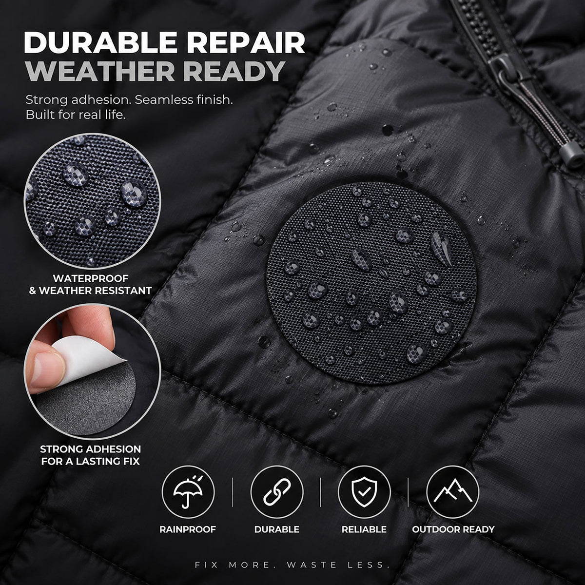 Self-Adhesive Puffer Jacket Repair Patches (30+ Colours) - aZengear