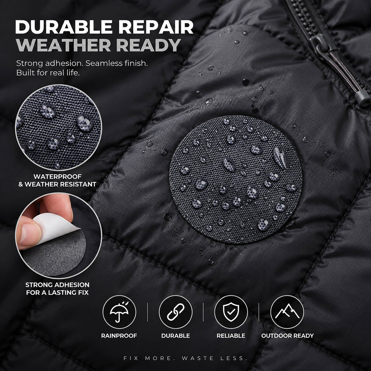 Self-Adhesive Puffer Jacket Repair Patches (30+ Colours) - aZengear
