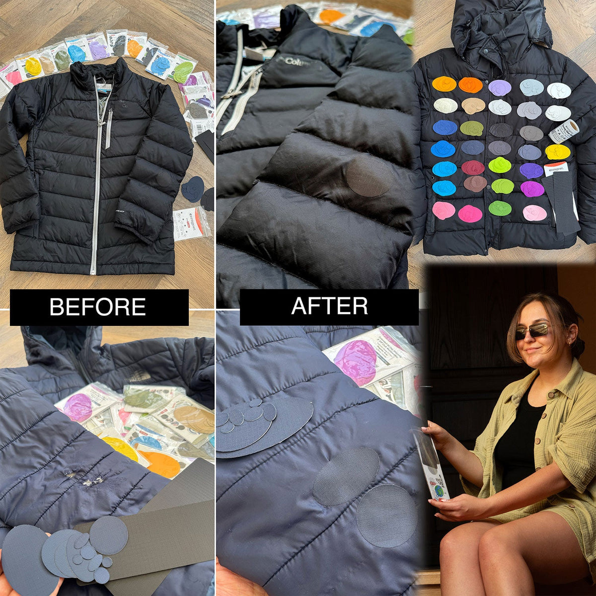 Self-Adhesive Puffer Jacket Repair Patches (30+ Colours) - aZengear