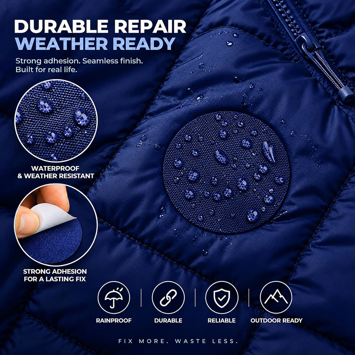 Self-Adhesive Puffer Jacket Repair Patches (30+ Colours) - aZengear