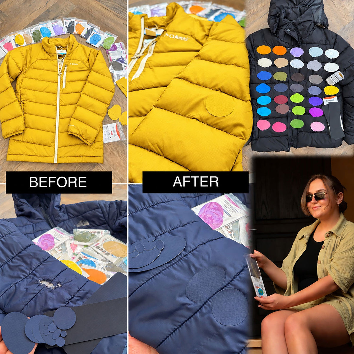 Self-Adhesive Puffer Jacket Repair Patches (30+ Colours) - aZengear