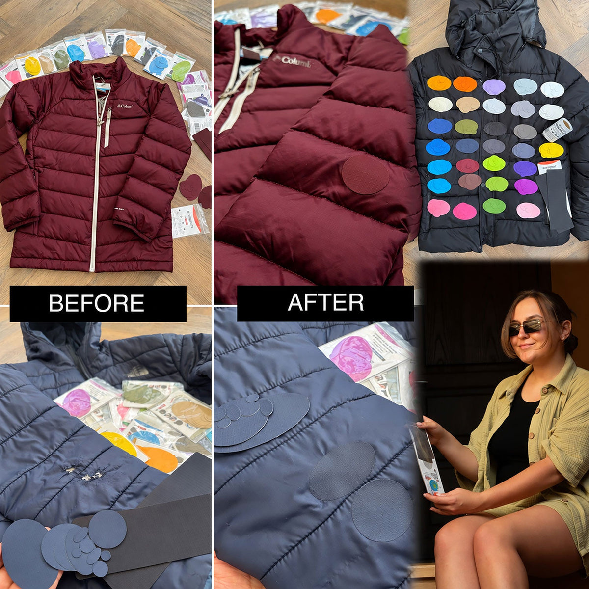 Self-Adhesive Puffer Jacket Repair Patches (30+ Colours) - aZengear