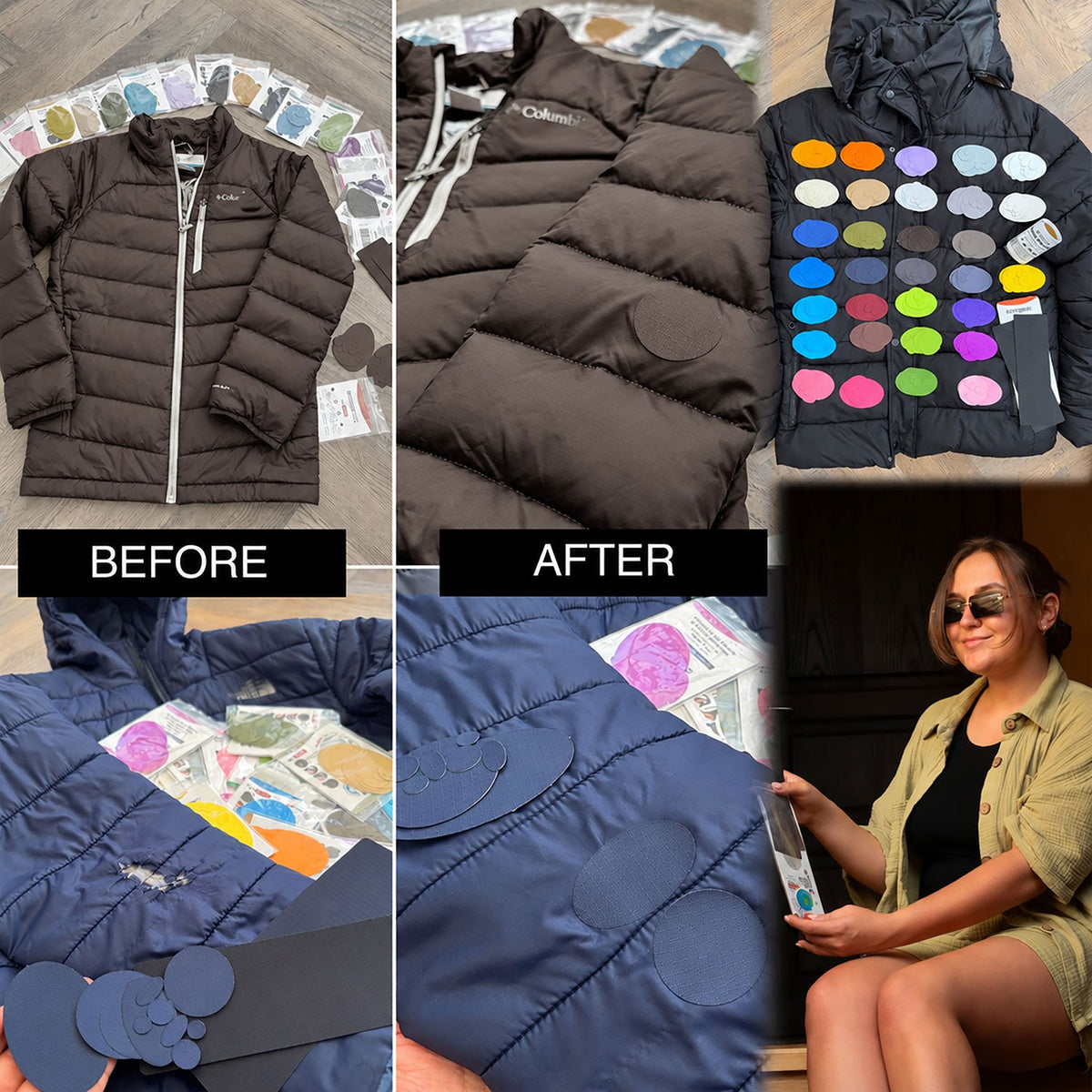 Self-Adhesive Puffer Jacket Repair Patches (30+ Colours) - aZengear