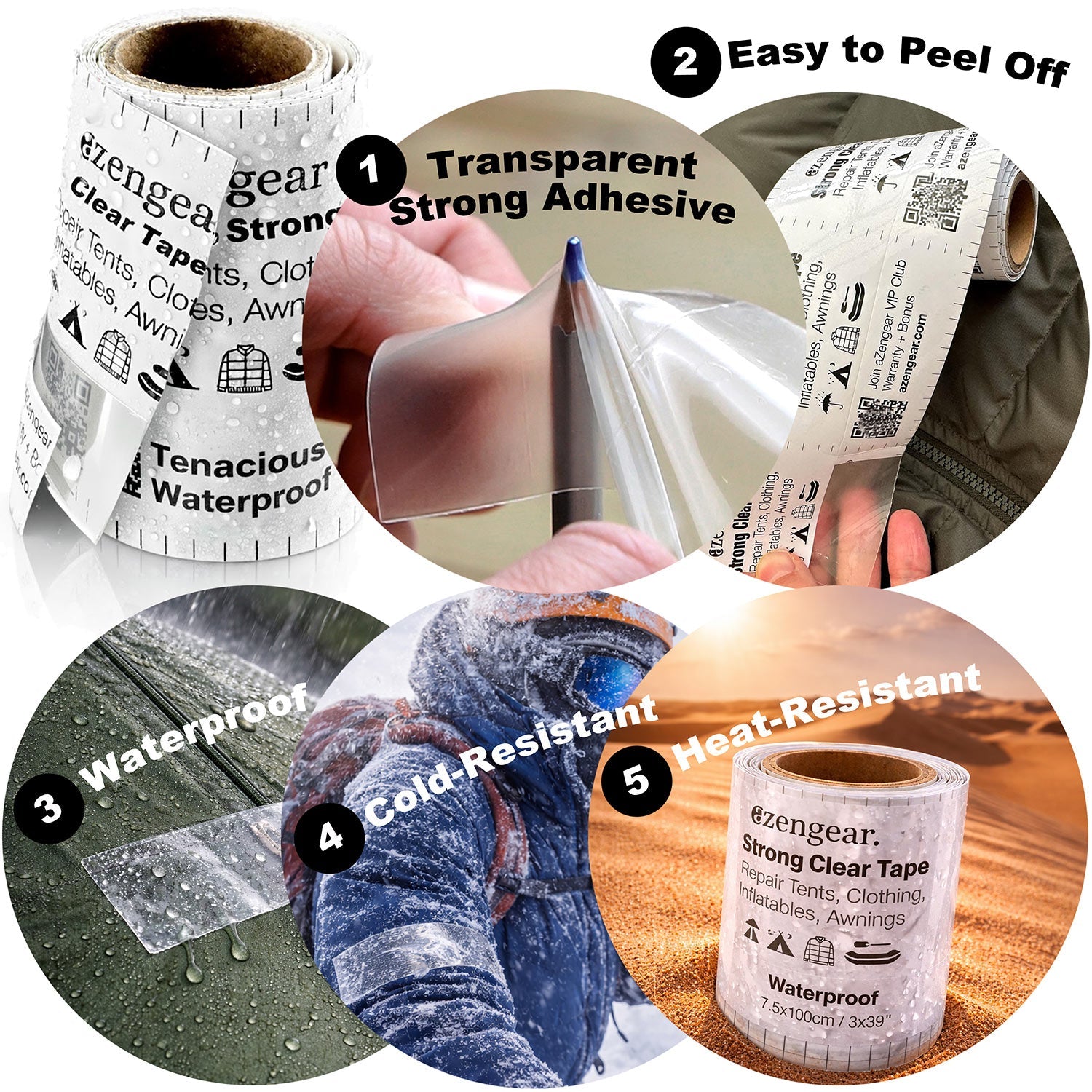 Tenacious Tape Clear Repair Tape - View #5