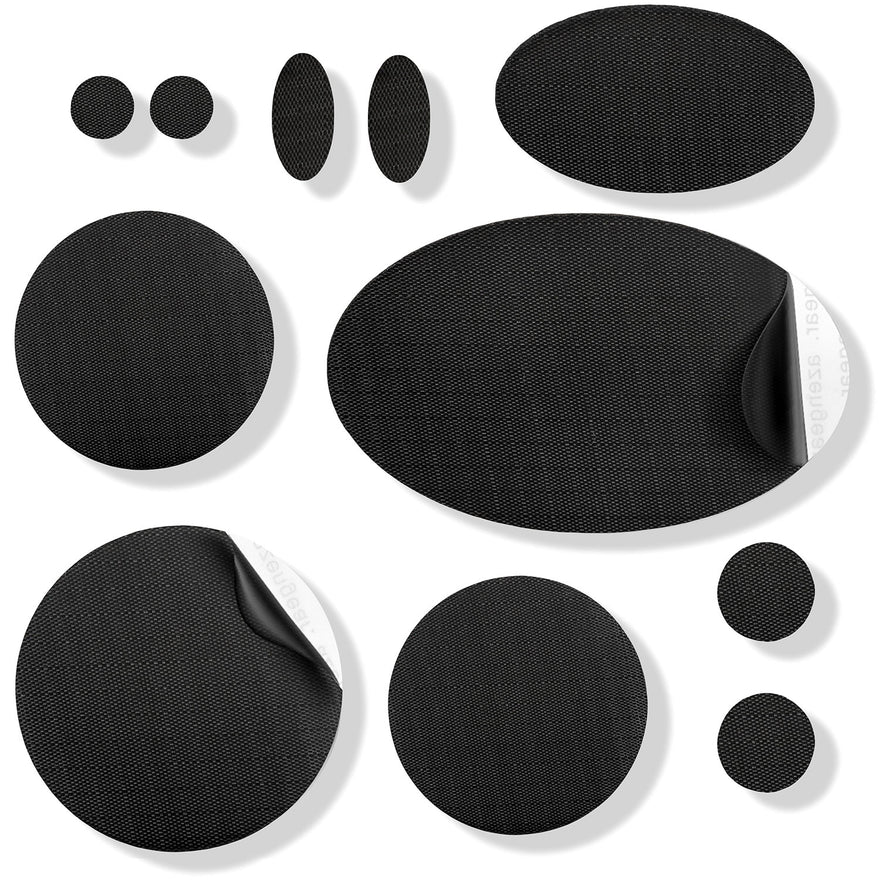 Self-Adhesive Puffer Jacket Repair Patches (30+ Colours) — Black