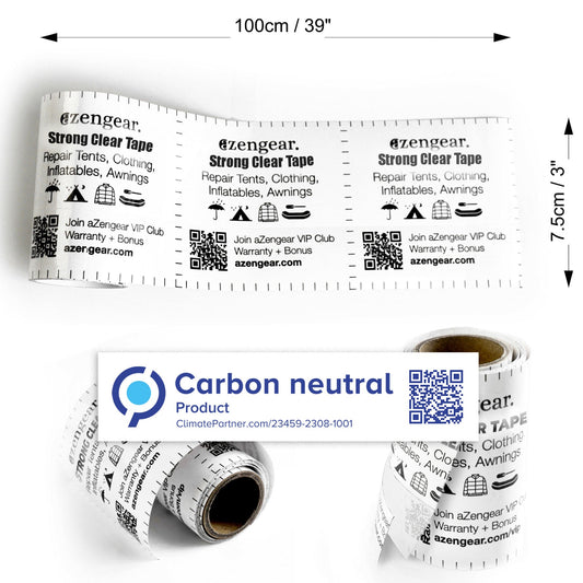 Strong Clear Tape for Tent Repair | Waterproof, Tenacious - aZengear